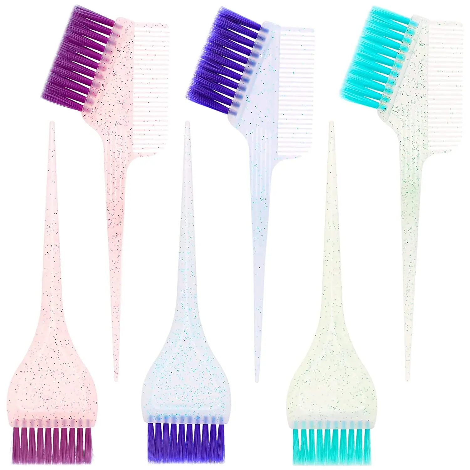 Professional Dye Hair Brush Salon Mini Non-slip Color Cream Brush Hair Coloring Brush Hair Dye Applicator Dust Brush