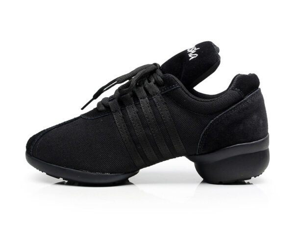 Canvas Modern Dancing Shoes Rubber Sole Indoor And Outdoor Elevator Shoes - Image 3