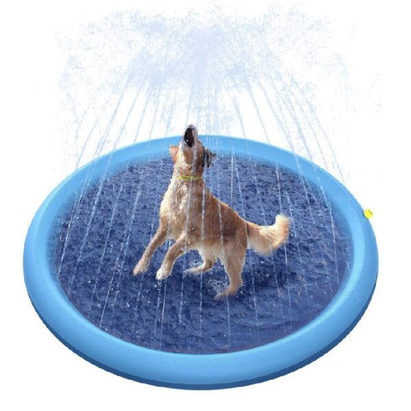 Non-Slip Splash Pad For Kids And Pet Dog Pool Summer Outdoor Water Toys Fun Backyard Fountain Play Mat - Image 3