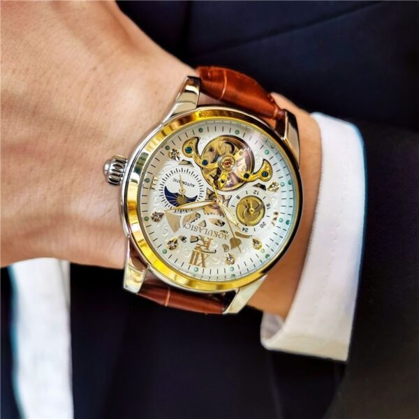Automatic Mechanical Watch Vintage Men's Waterproof Luminous - Image 4
