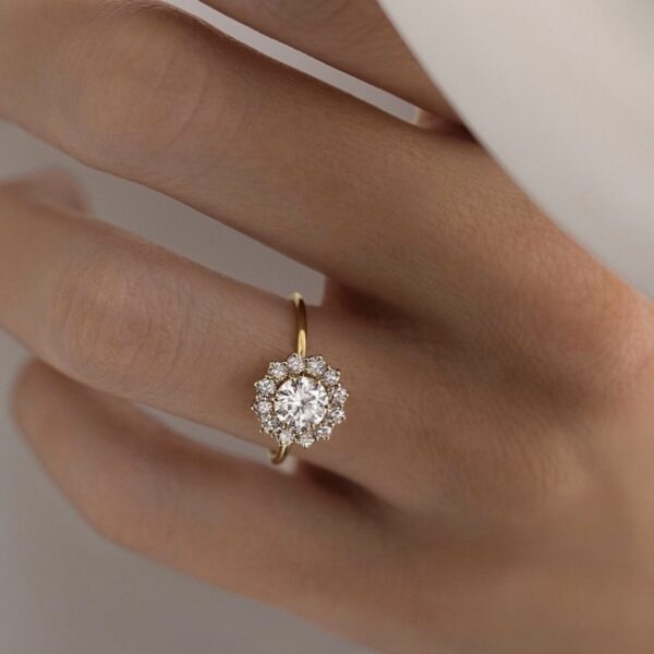 Women's Zircon Ring Alloy Inlaid - Image 2