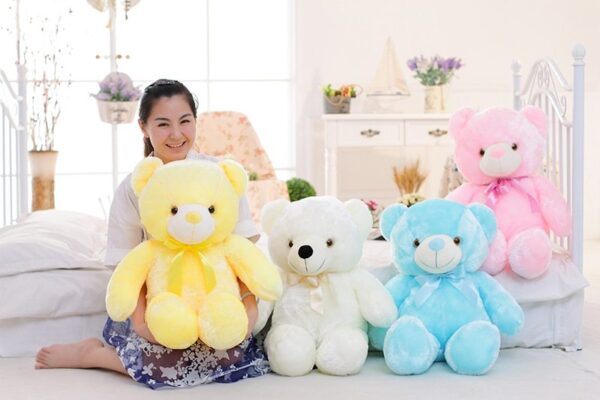 Creative Light Up LED Teddy Bear Stuffed Animals Plush Toy Colorful Glowing Christmas Gift For Kids Pillow - Image 10