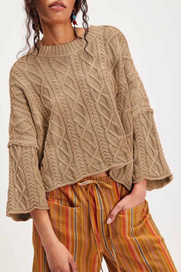 Hot Sale In Europe And America O-neck Short Loose Sweater - Image 3