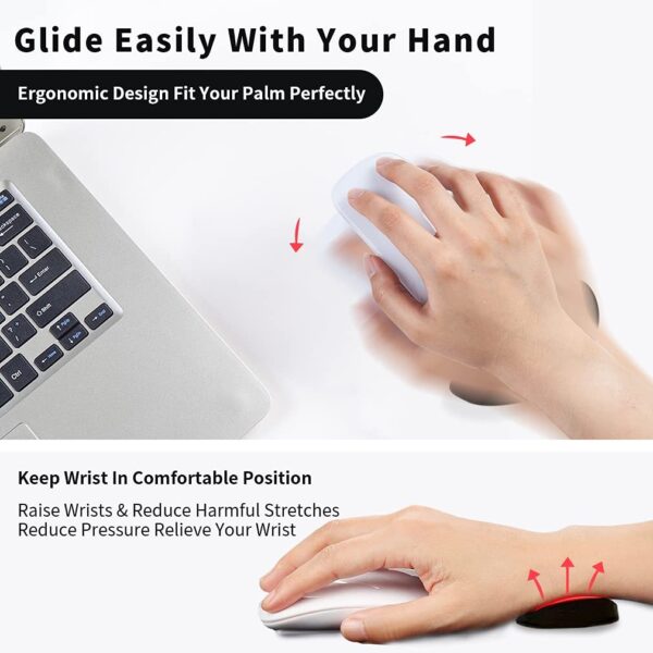 Ergonomic Mouse Wrist Rest Mouse Pads Silicon Gel Non-Slip Streamline Wrist Rest Support Mat Computer Mouse Pad For Office Gaming PC Accessories - Image 10
