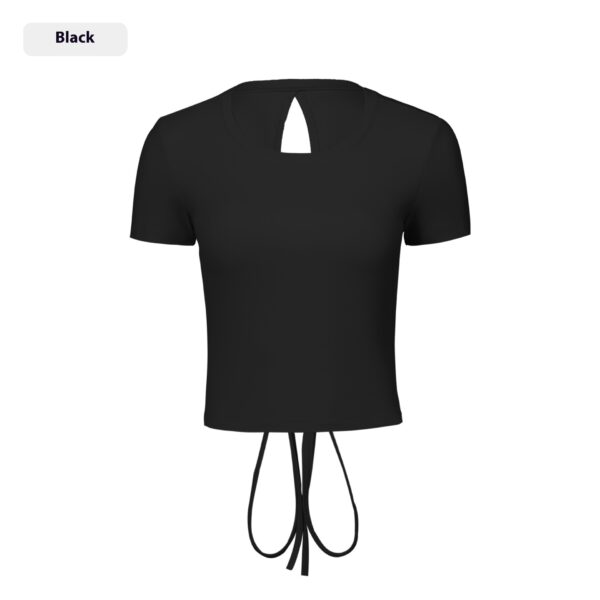 Skin-friendly Fitness T-shirt Women's Short Yoga Short Sleeve - Image 2