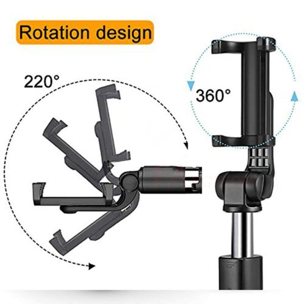 Compatible with Apple, Tripod Selfie Stick Mobile Universal Live Triangle Bracket One Bluetooth Selfie Artifact - Image 6