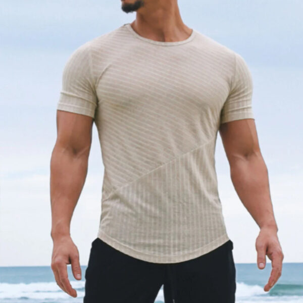 Men's Solid Color Casual Loose Short Sleeves - Image 2