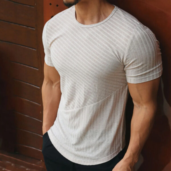 Men's Solid Color Casual Loose Short Sleeves - Image 3