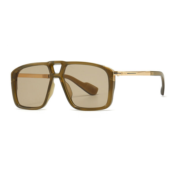 Men's Retro Double Square Sunglasses - Image 8