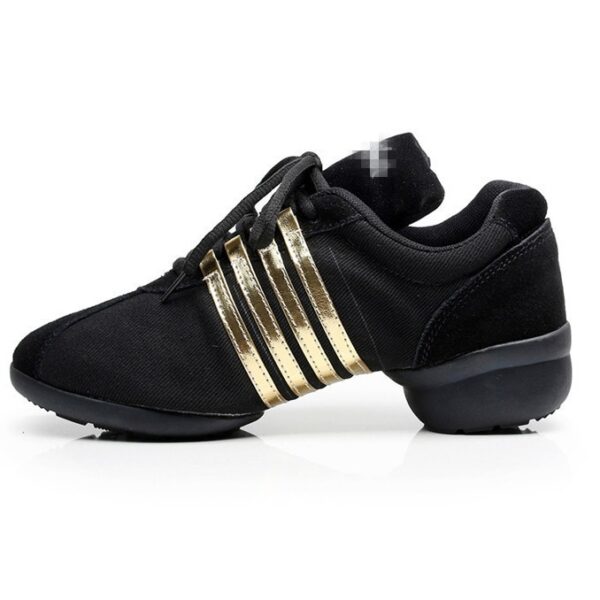 Canvas Modern Dancing Shoes Rubber Sole Indoor And Outdoor Elevator Shoes - Image 2