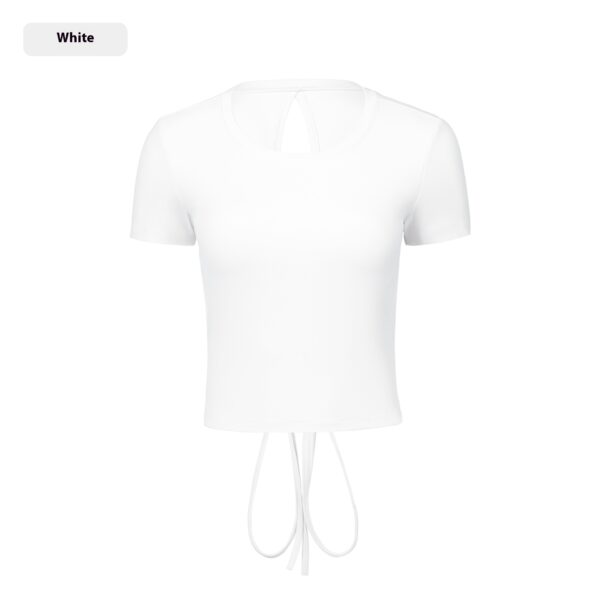 Skin-friendly Fitness T-shirt Women's Short Yoga Short Sleeve - Image 8