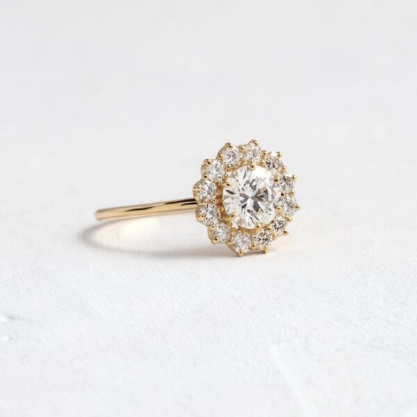 Women's Zircon Ring Alloy Inlaid
