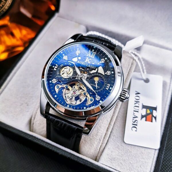 Automatic Mechanical Watch Vintage Men's Waterproof Luminous - Image 2