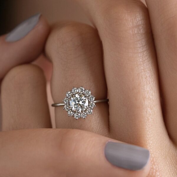 Women's Zircon Ring Alloy Inlaid - Image 6