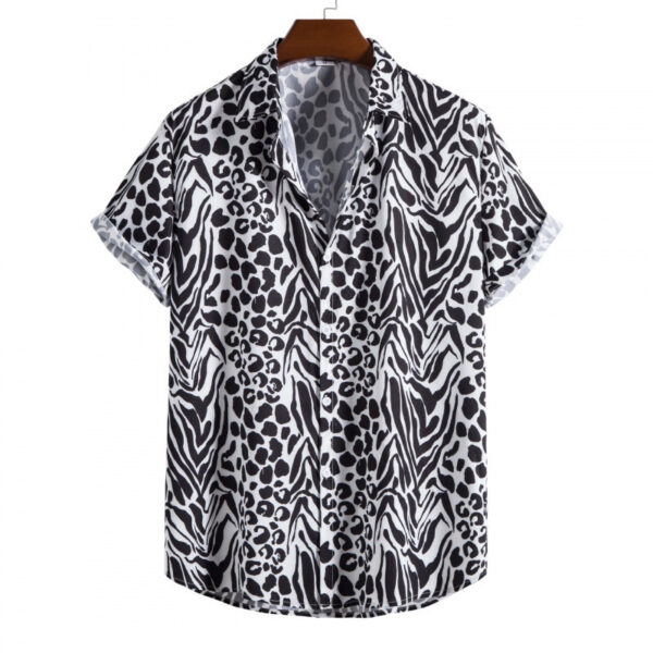 Summer New Plus Size Men's Casual Fashion 3D Digital Printing