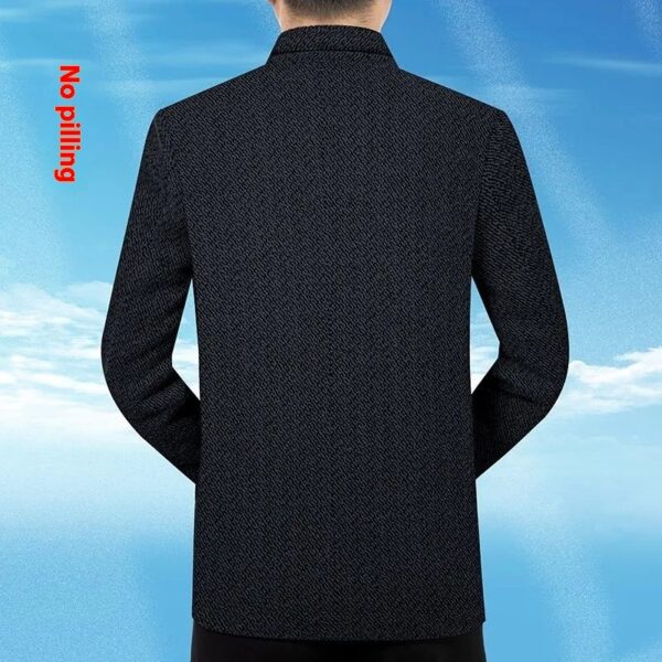 Men's Coat Middle-aged Business Leisure Stand Collar Dad Jacket - Image 2