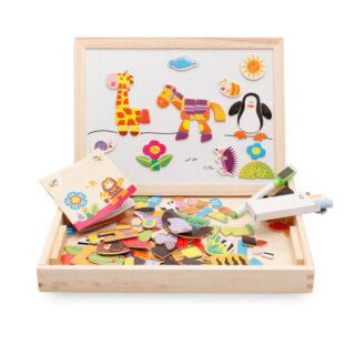 Children's Magnetic Jigsaw Puzzle Toy Cute Cartoon Animal Jigsaw Puzzle Picture Board Children's Educational Toy - Children's Magnetic Jigsaw