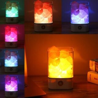 USB Crystal Light Himalayan Salt LED Lamp - USB Crystal Light