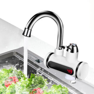 Kitchen Electric Water Tap  Water Heater Temperature Display Cold Heating Faucet Hot Water Faucet Heater - Kitchen Electric Water
