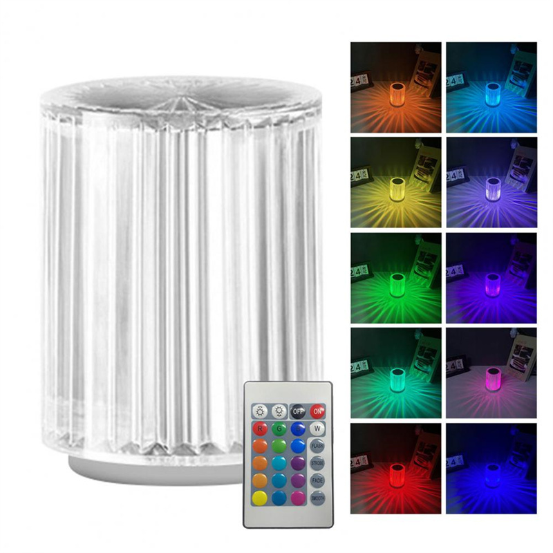 Crystal Lamp Table Lamp Atmosphere Creative Line Small Night Lamp Led Lights - Image 4