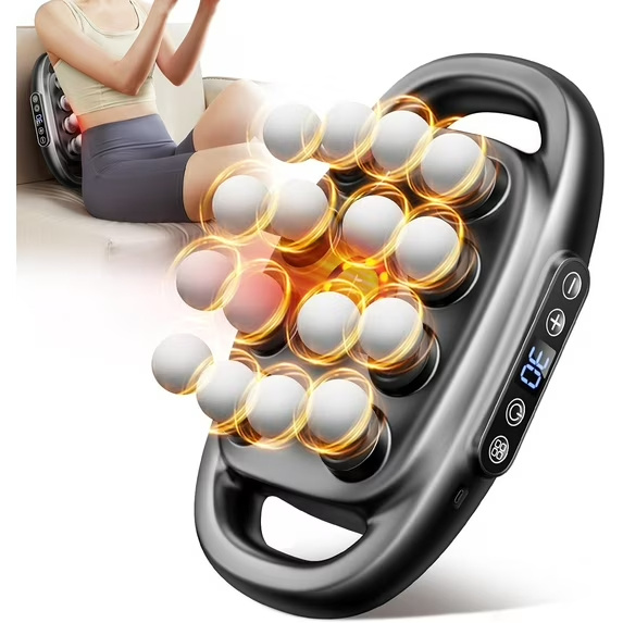Muscle Relaxation Massager Multi-head Massage Gun Deep Tissue Body Fitness Muscle Electric Relax Massager For Back Shoulders Legs Foot 16 Heads - Muscle Relaxation Massager