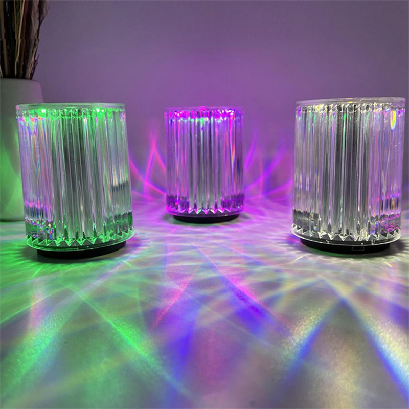Crystal Lamp Table Lamp Atmosphere Creative Line Small Night Lamp Led Lights - Image 10