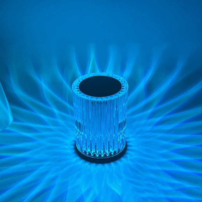Crystal Lamp Table Lamp Atmosphere Creative Line Small Night Lamp Led Lights - Image 7